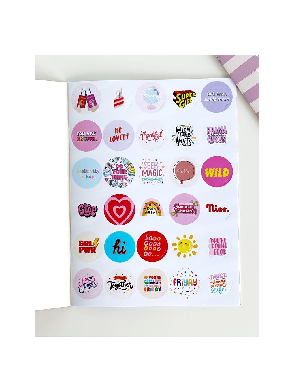 Desenli Etiket Defteri-1