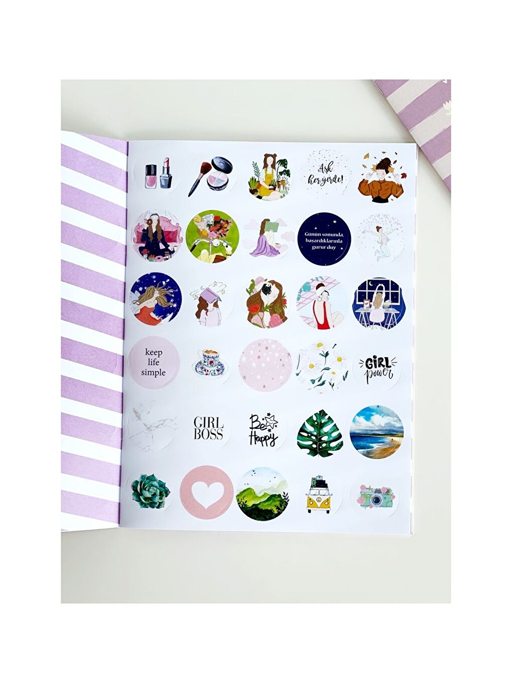Desenli Etiket Defteri-3