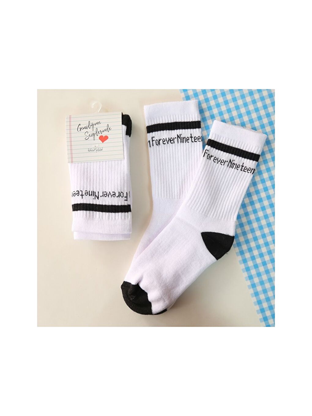 Karışık Desenli Unisex Soket Çorap-1