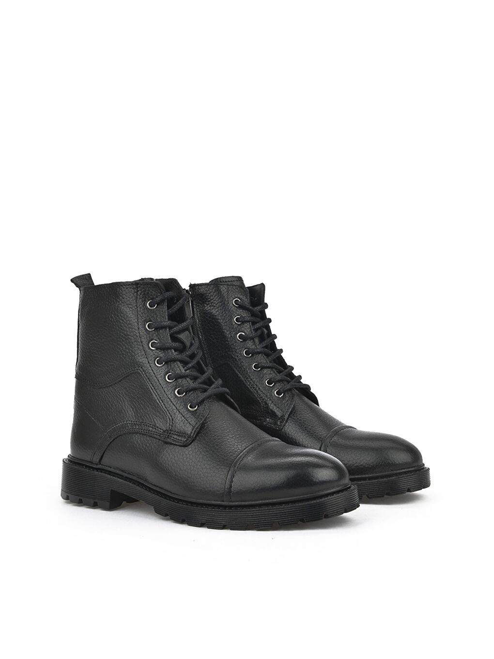 Siyah Hakiki Deri Erkek Bot-2