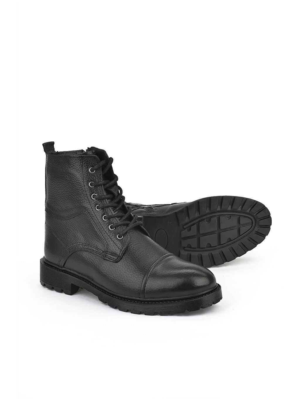 Siyah Hakiki Deri Erkek Bot-4