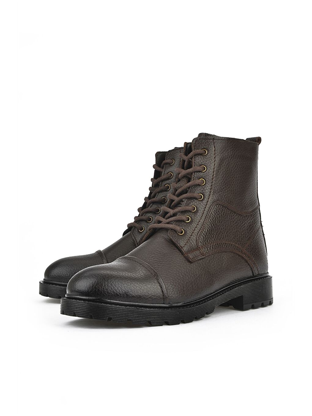 Kahverengi Hakiki Deri Erkek Bot-5