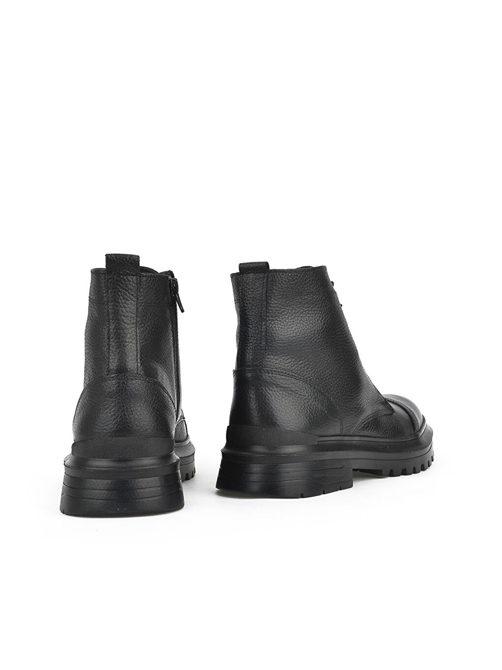 Siyah Hakiki Deri Erkek Bot-2