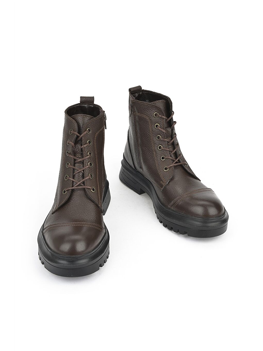 Kahverengi Hakiki Deri Erkek Bot-5