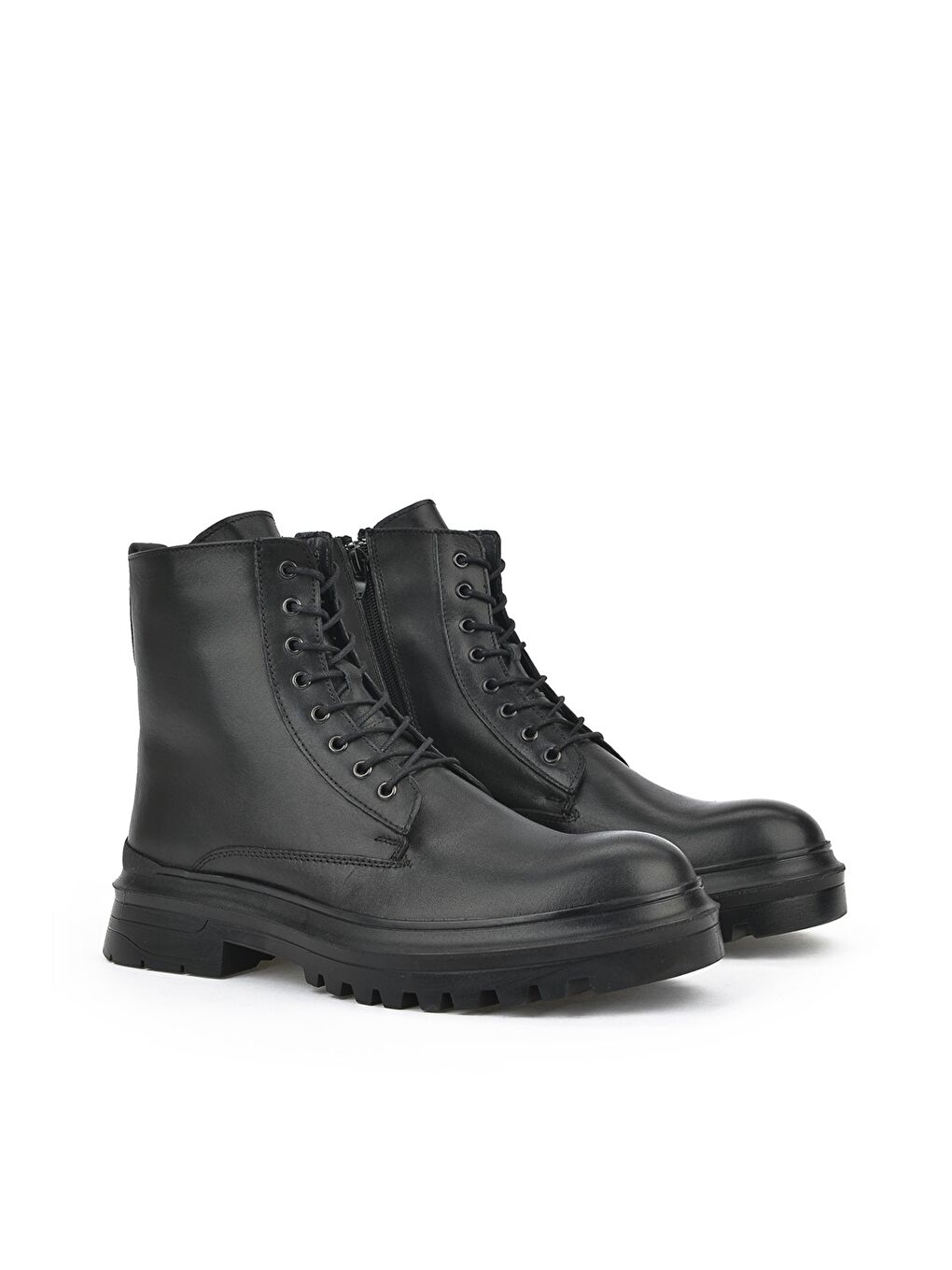 Siyah Hakiki Deri Erkek Bot-2