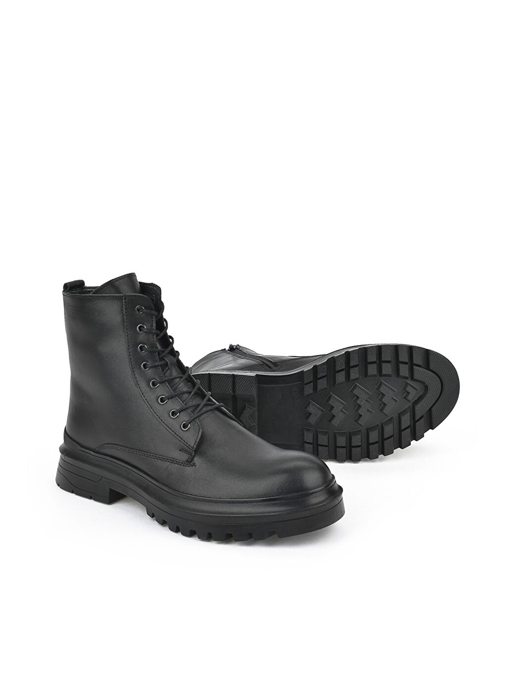 Siyah Hakiki Deri Erkek Bot-4