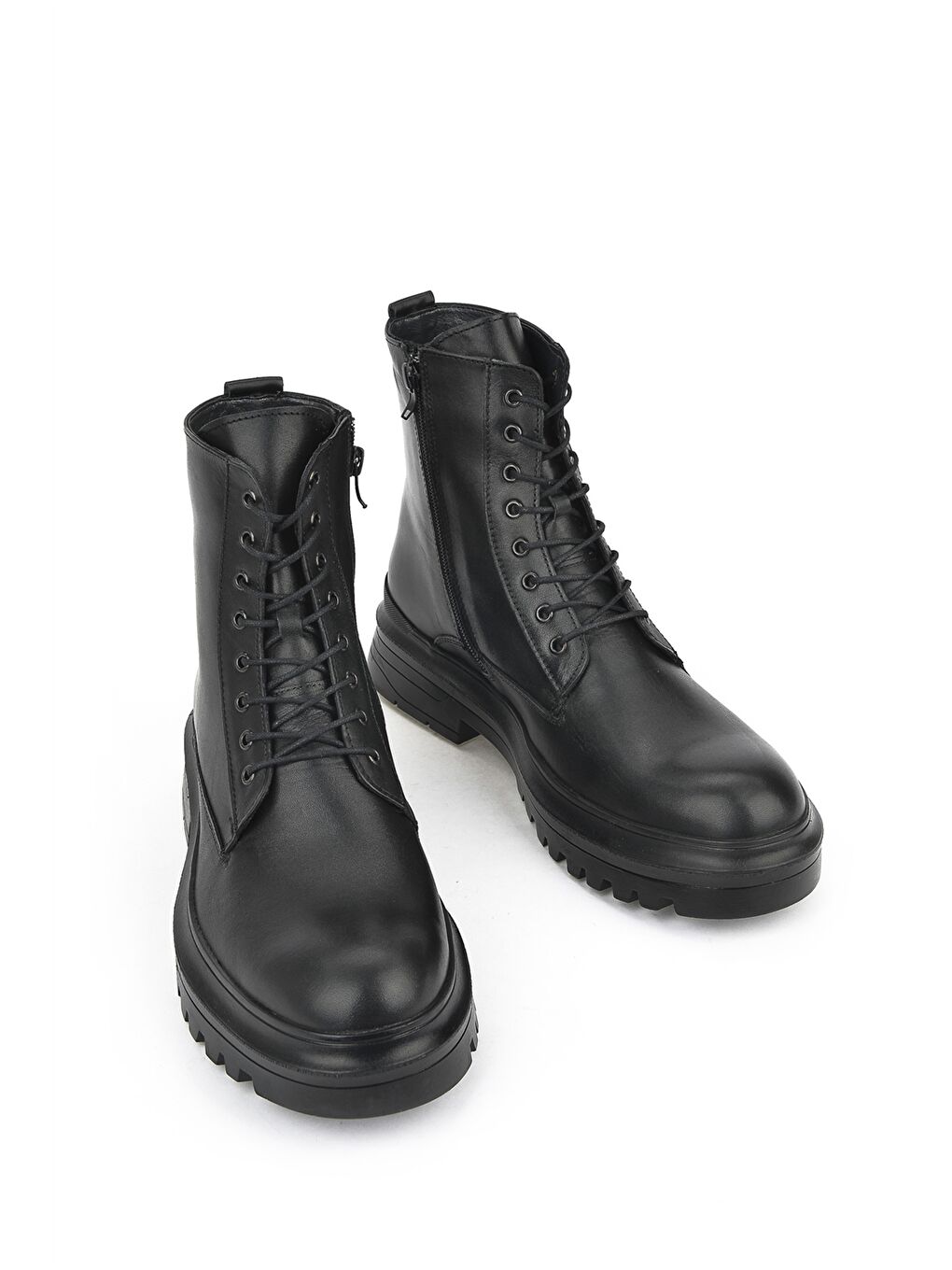 Siyah Hakiki Deri Erkek Bot-5