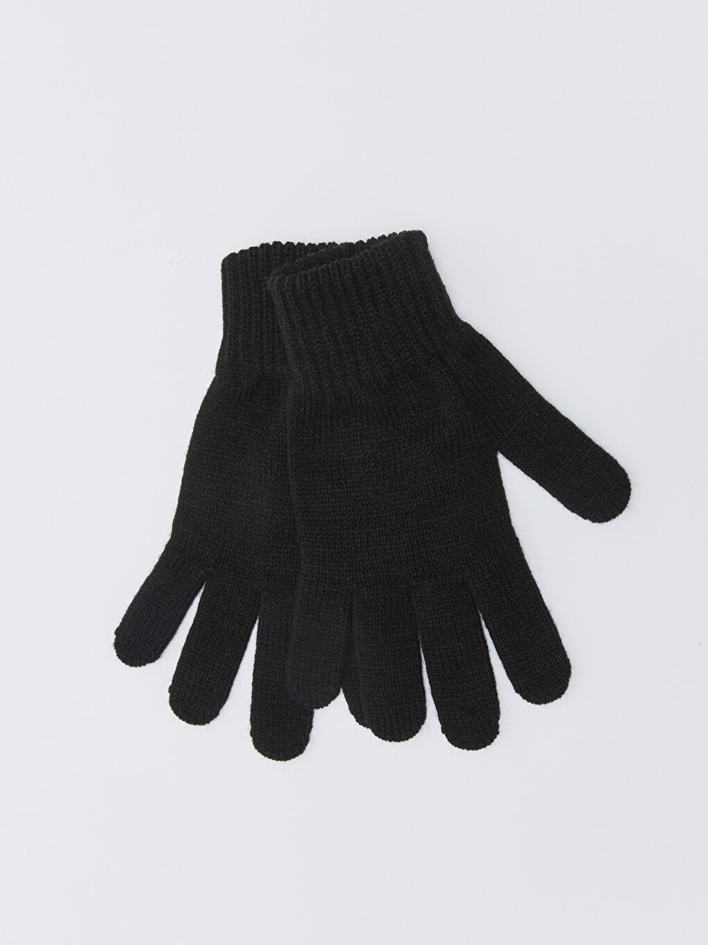 Siyah Kadın Triko Eldiven-2