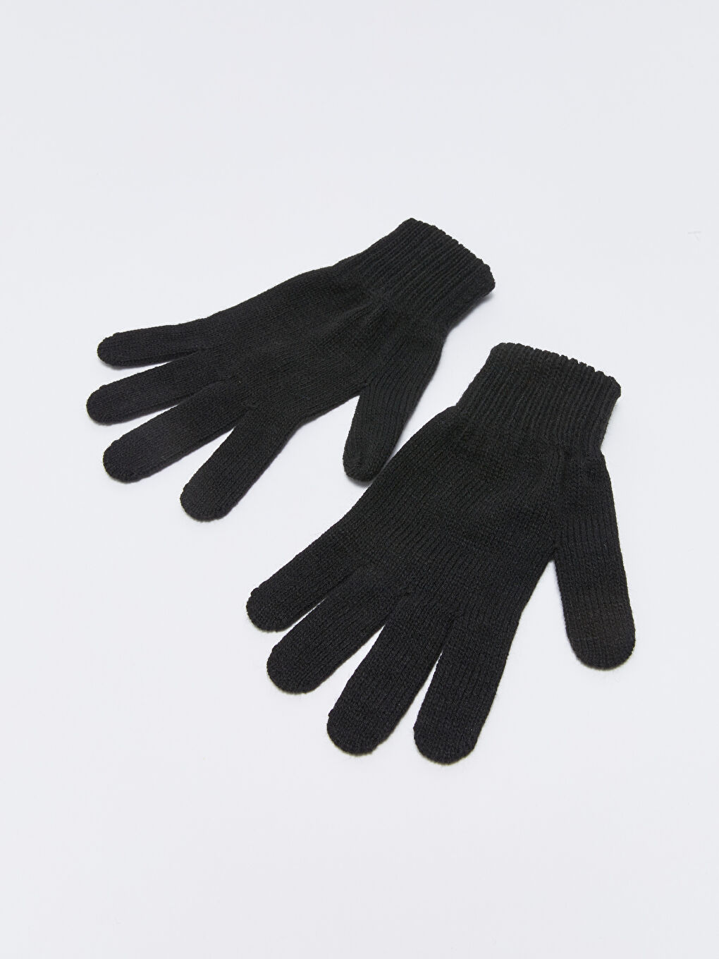 Siyah Kadın Triko Eldiven-3