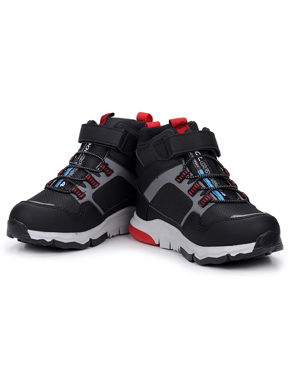 Kırmızı Bağcıklı Cırt Cırtlı Bilek Boy Kız Çocuk Bot-1