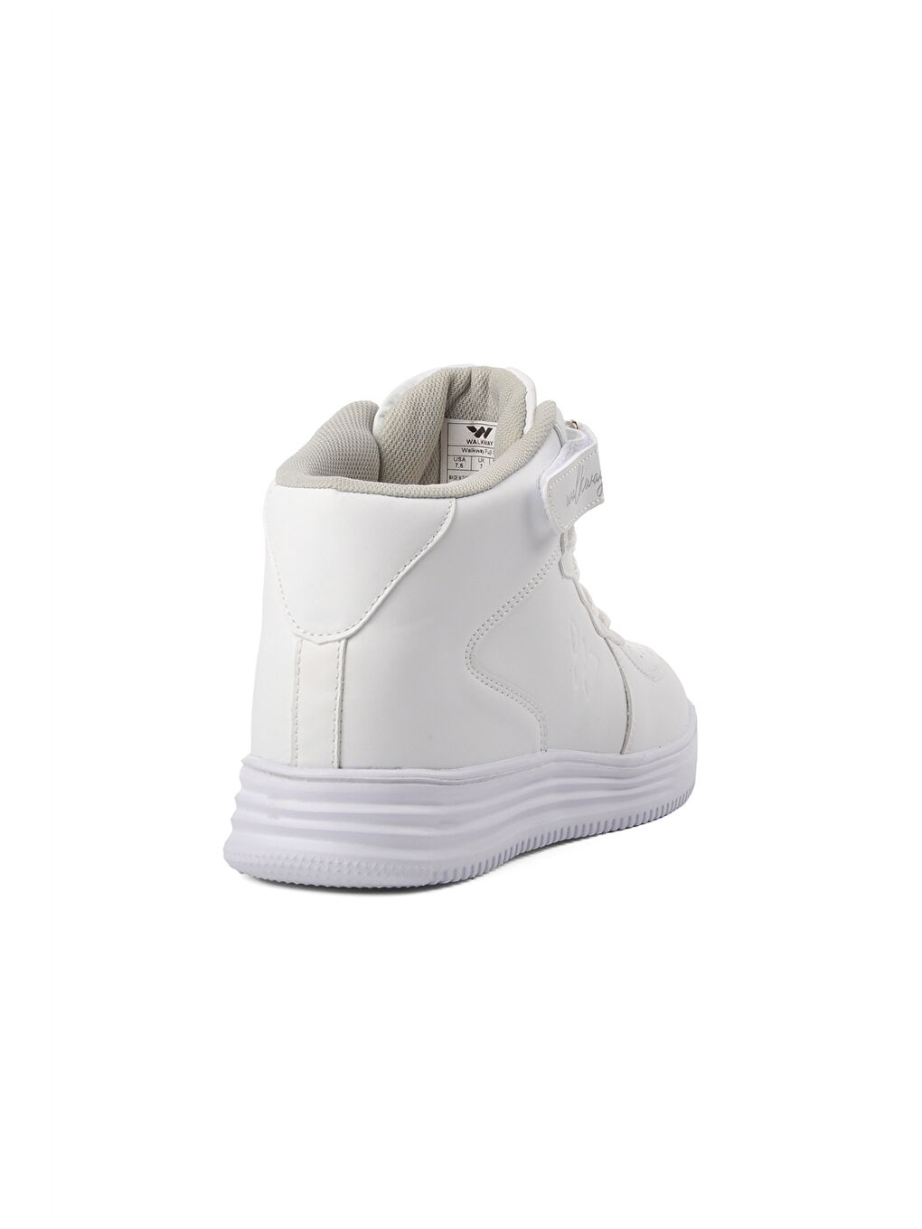 Beyaz Cırt Cırtlı Bilek Boy Erkek Aktif Spor Ayakkabı-3