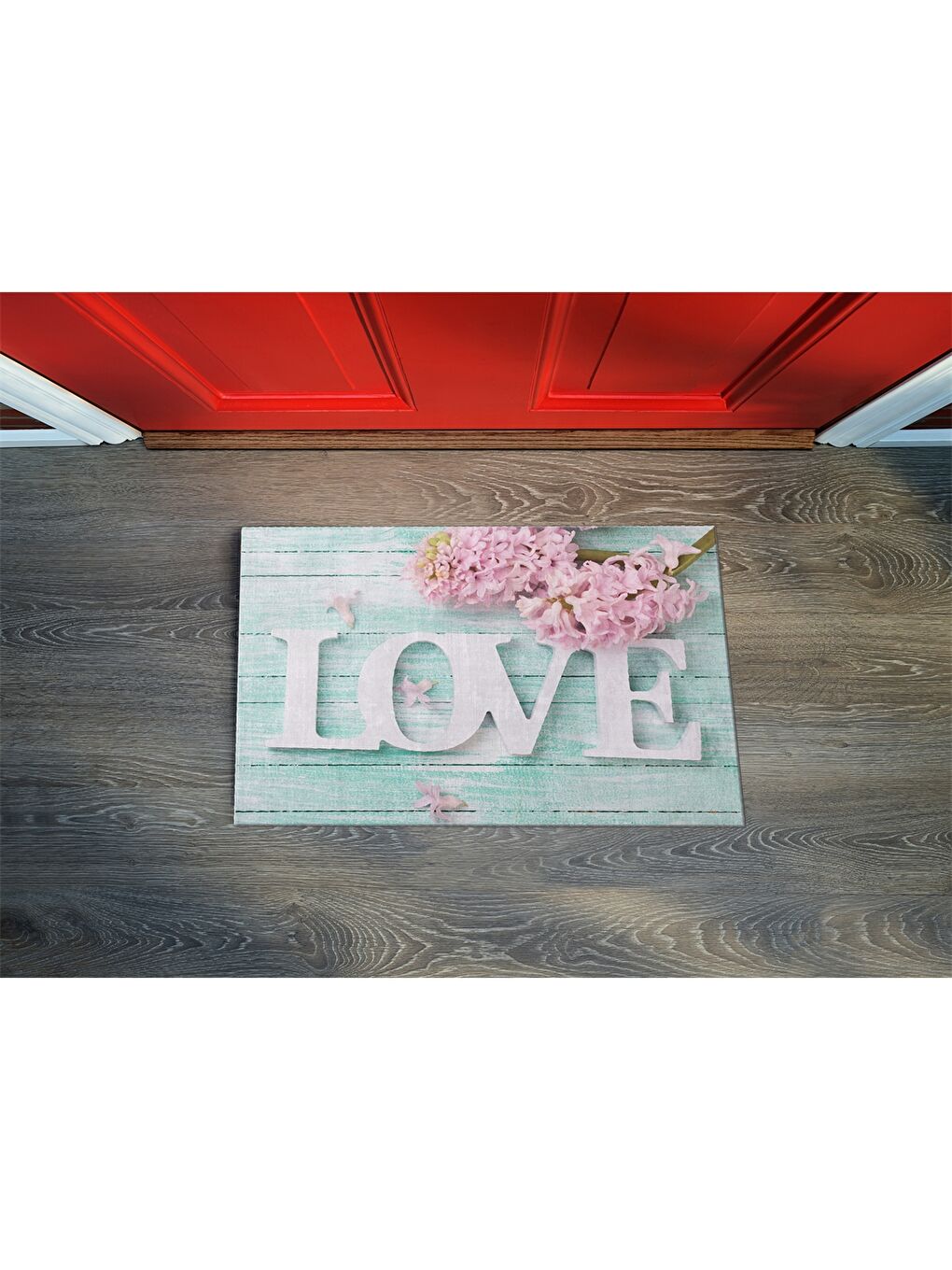 Karışık Baskılı Kapı Önü Paspası-1