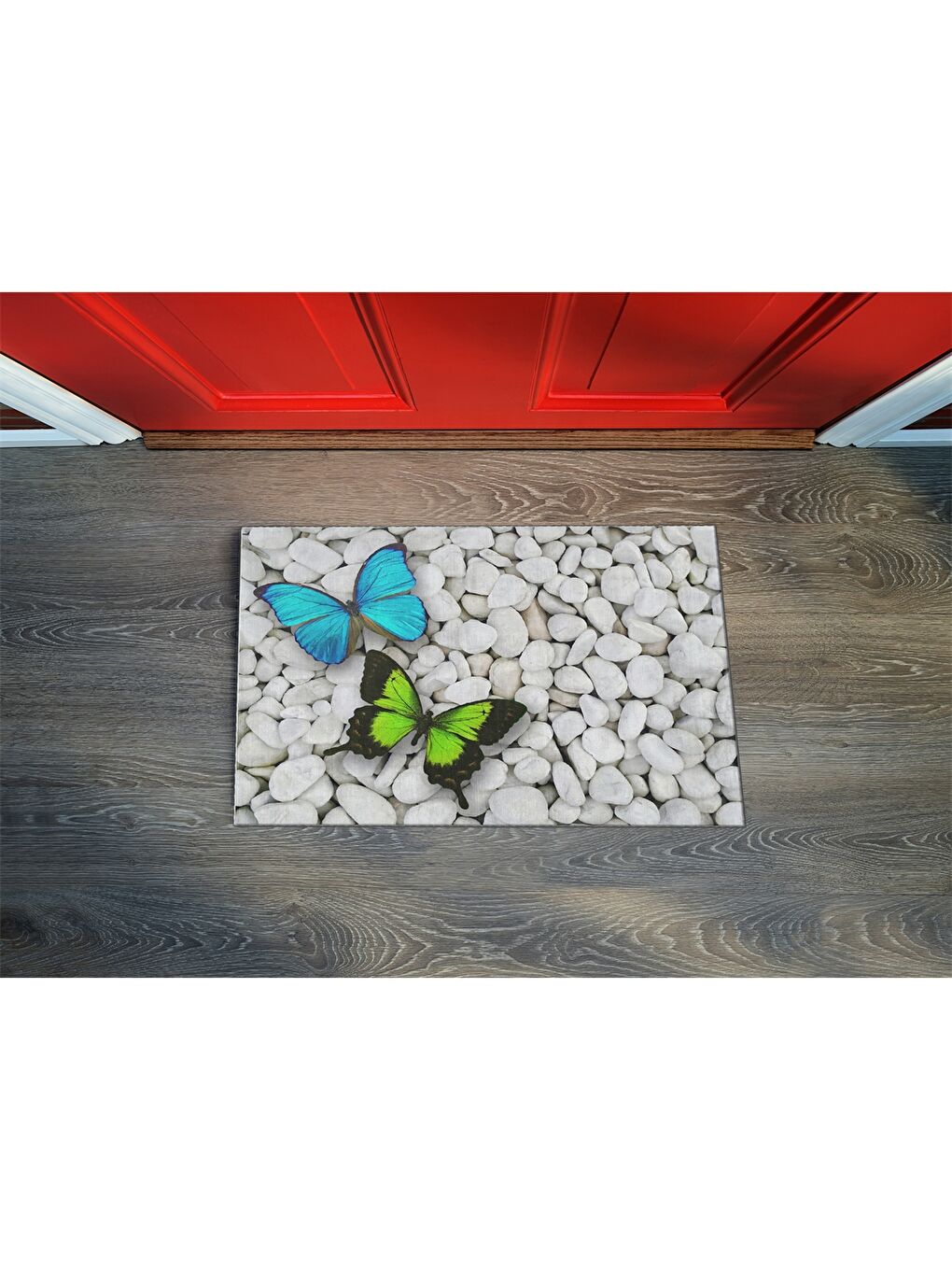 Karışık Baskılı Kapı Önü Paspası-1