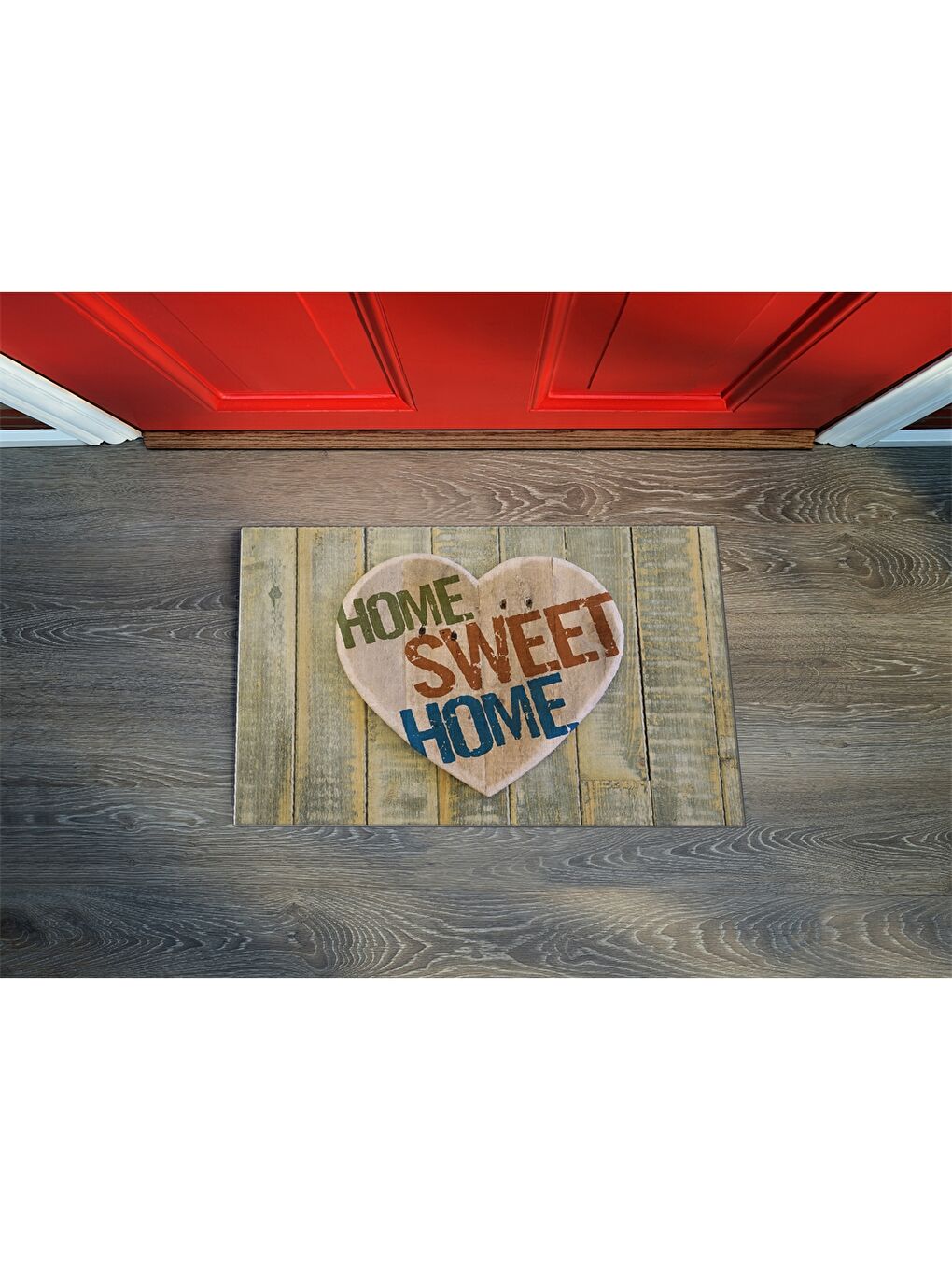 Karışık Baskılı Kapı Önü Paspası-1