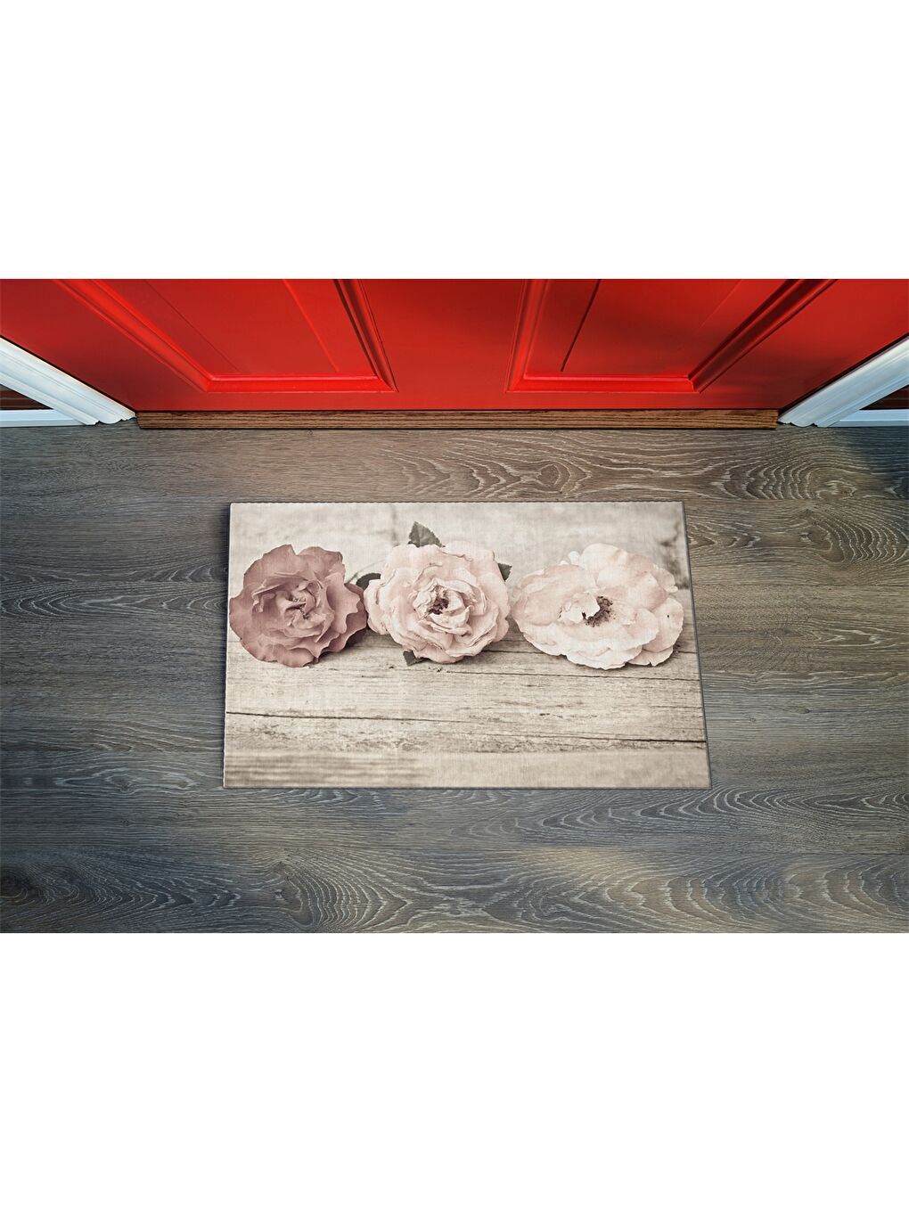 Karışık Baskılı Kapı Önü Paspası-1