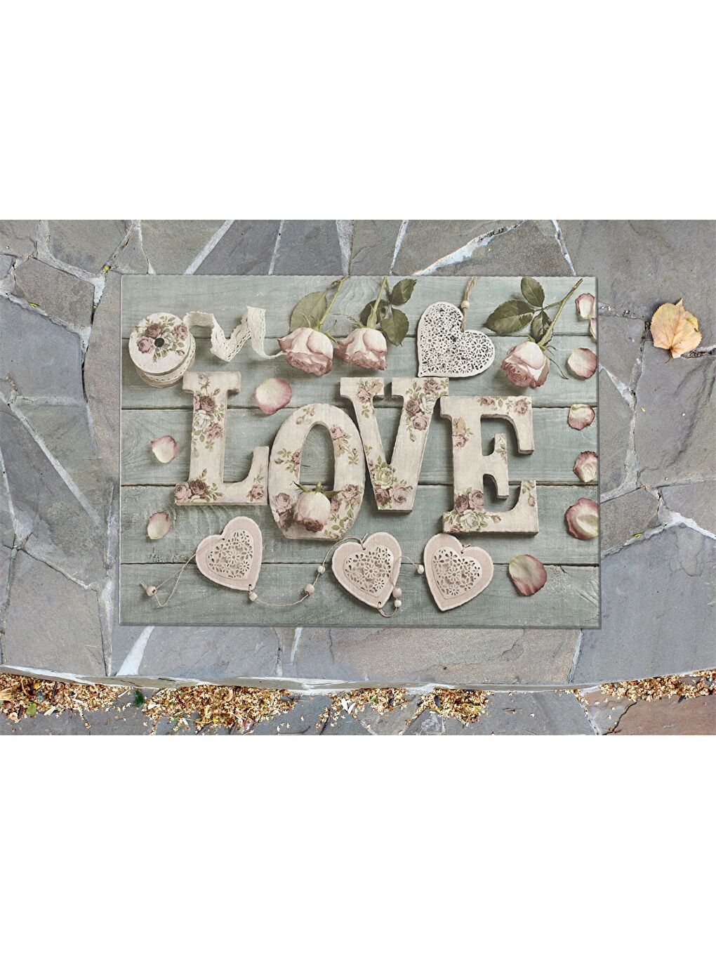 Karışık Baskılı Kapı Önü Paspası-2