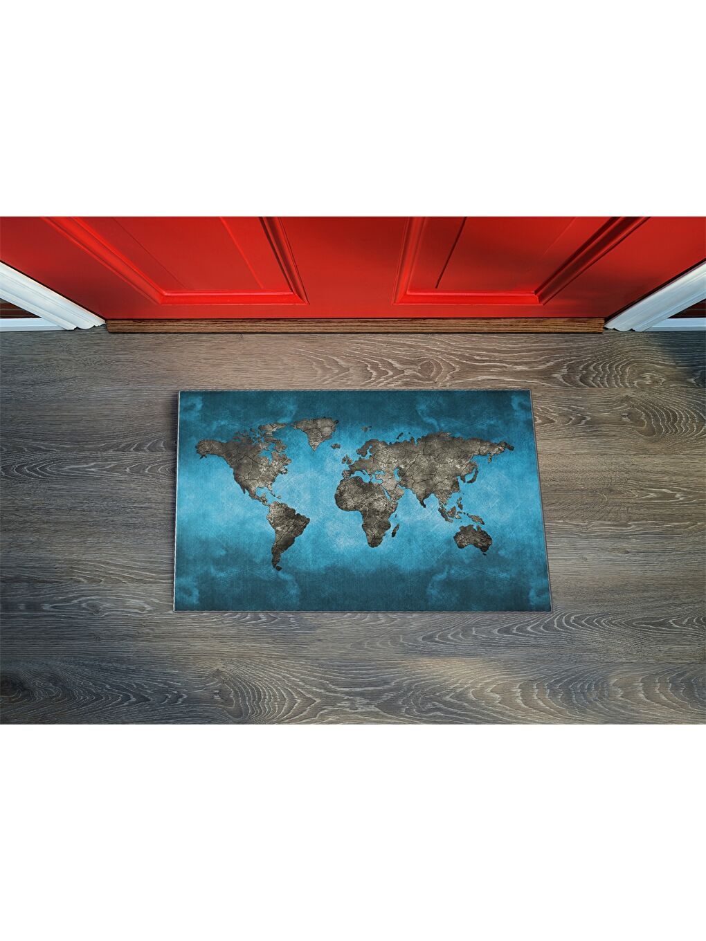 Karışık Baskılı Kapı Önü Paspası-1