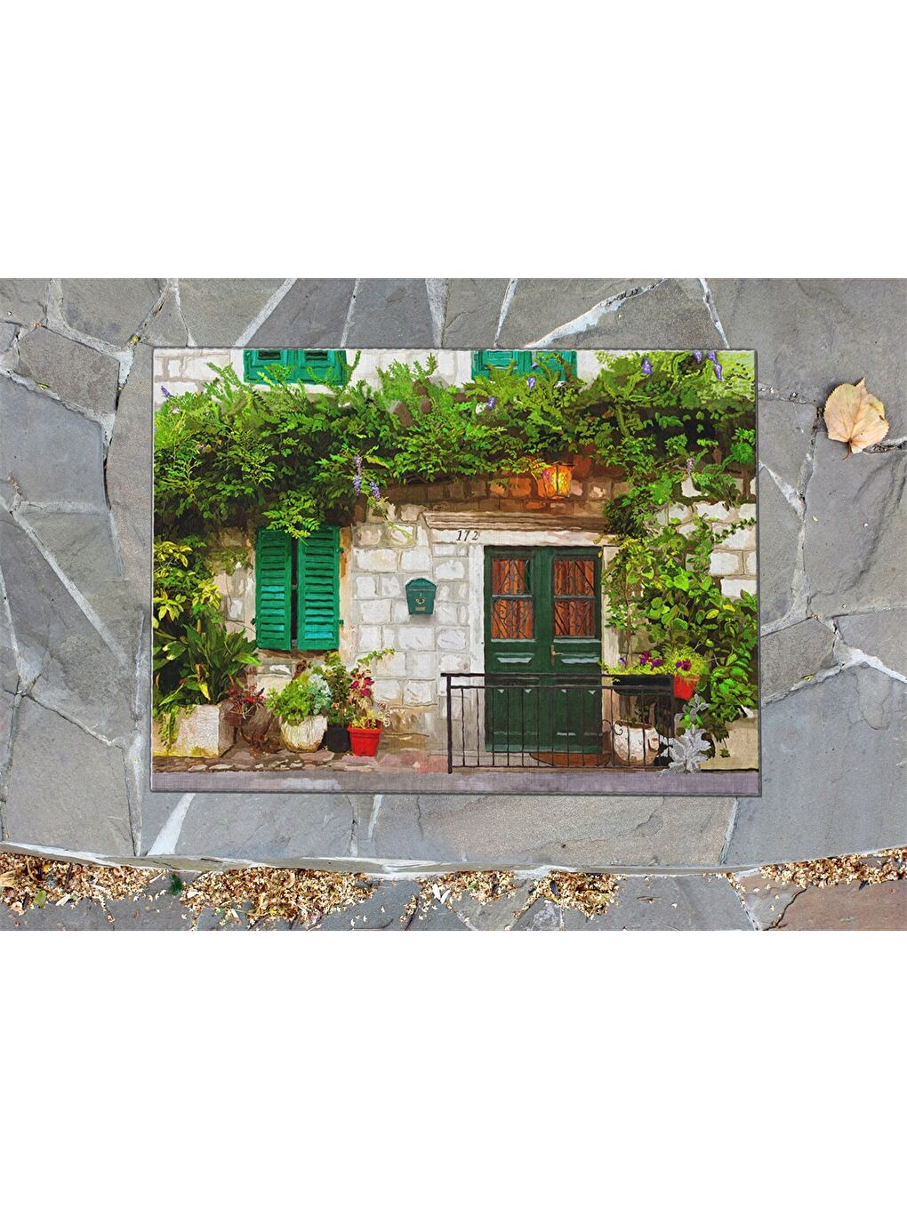 Karışık Baskılı Kapı Önü Paspası-2