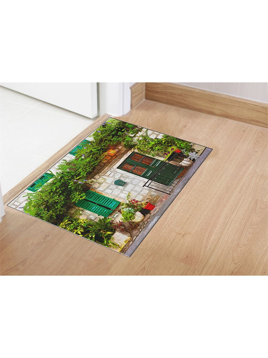 Karışık Baskılı Kapı Önü Paspası