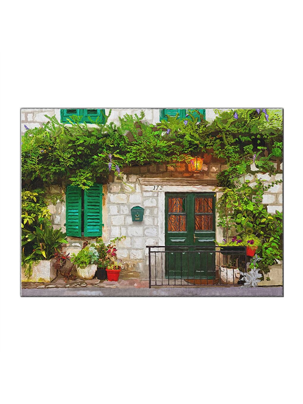 Karışık Baskılı Kapı Önü Paspası-3