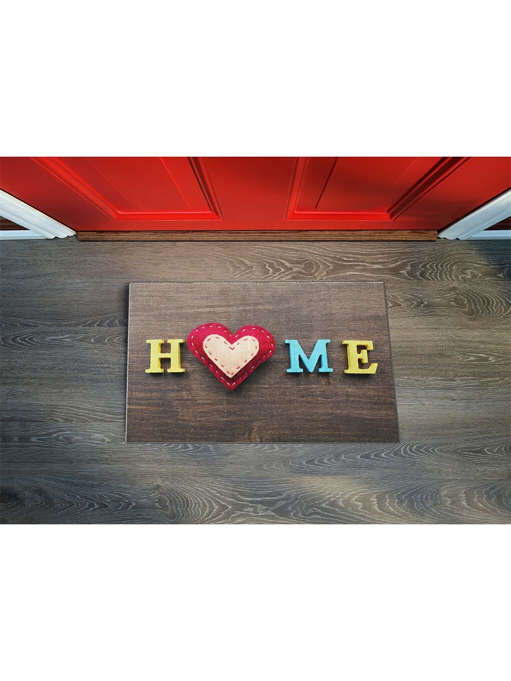 Karışık Baskılı Kapı Önü Paspası-1