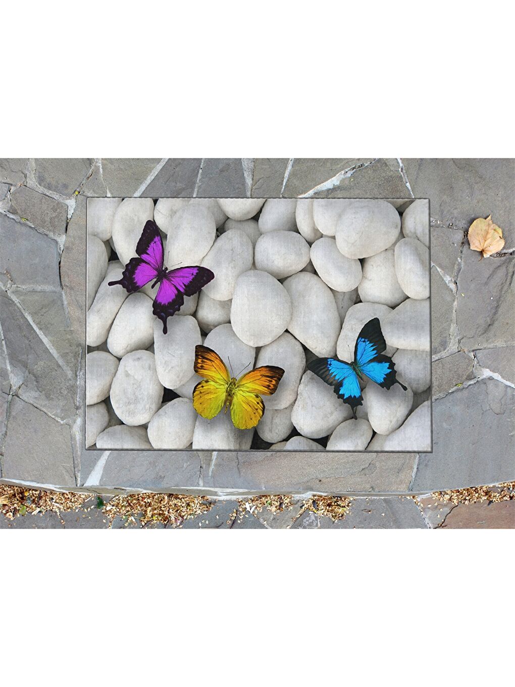 Karışık Baskılı Kapı Önü Paspası-2