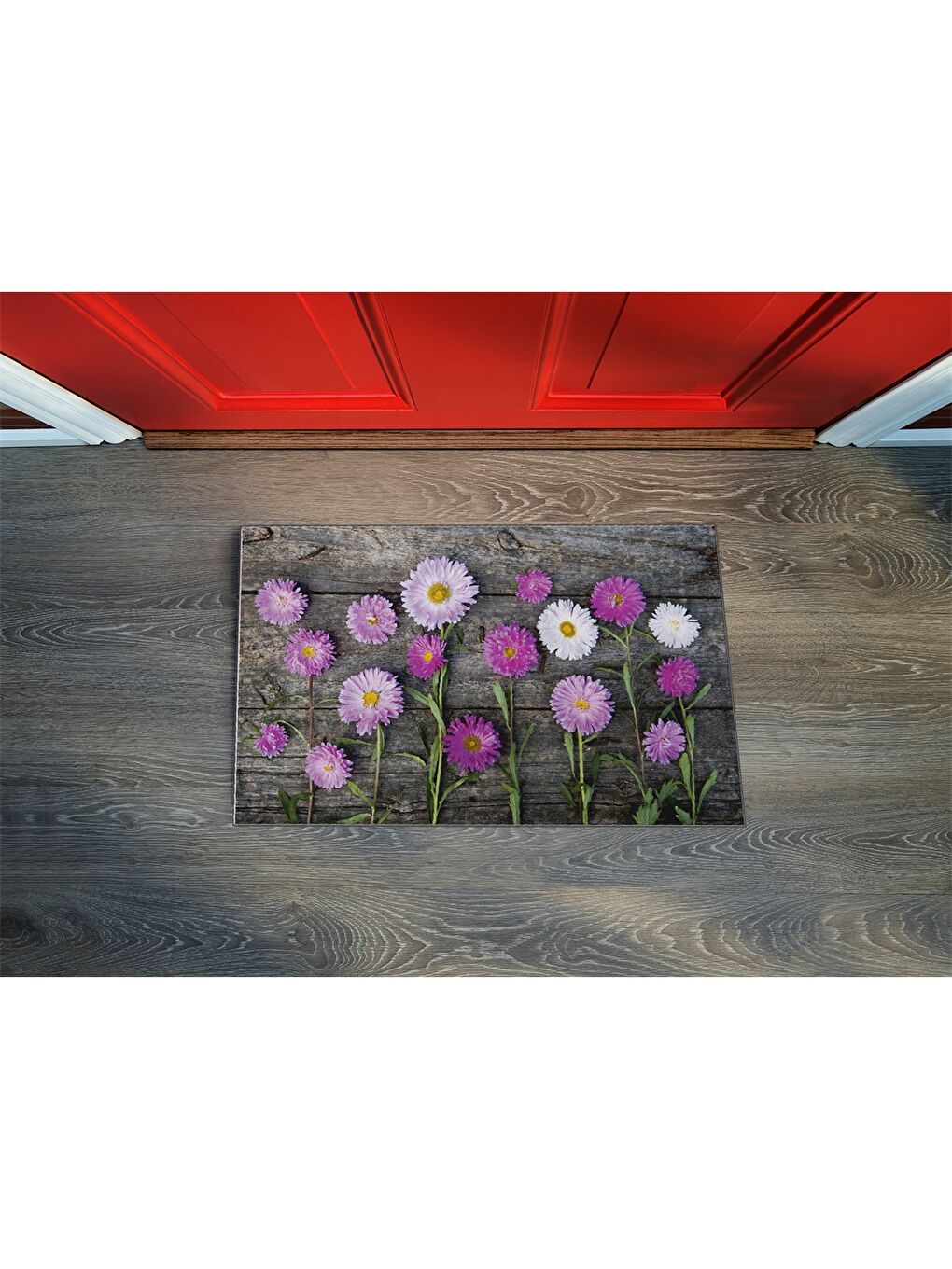 Karışık Baskılı Kapı Önü Paspası-1