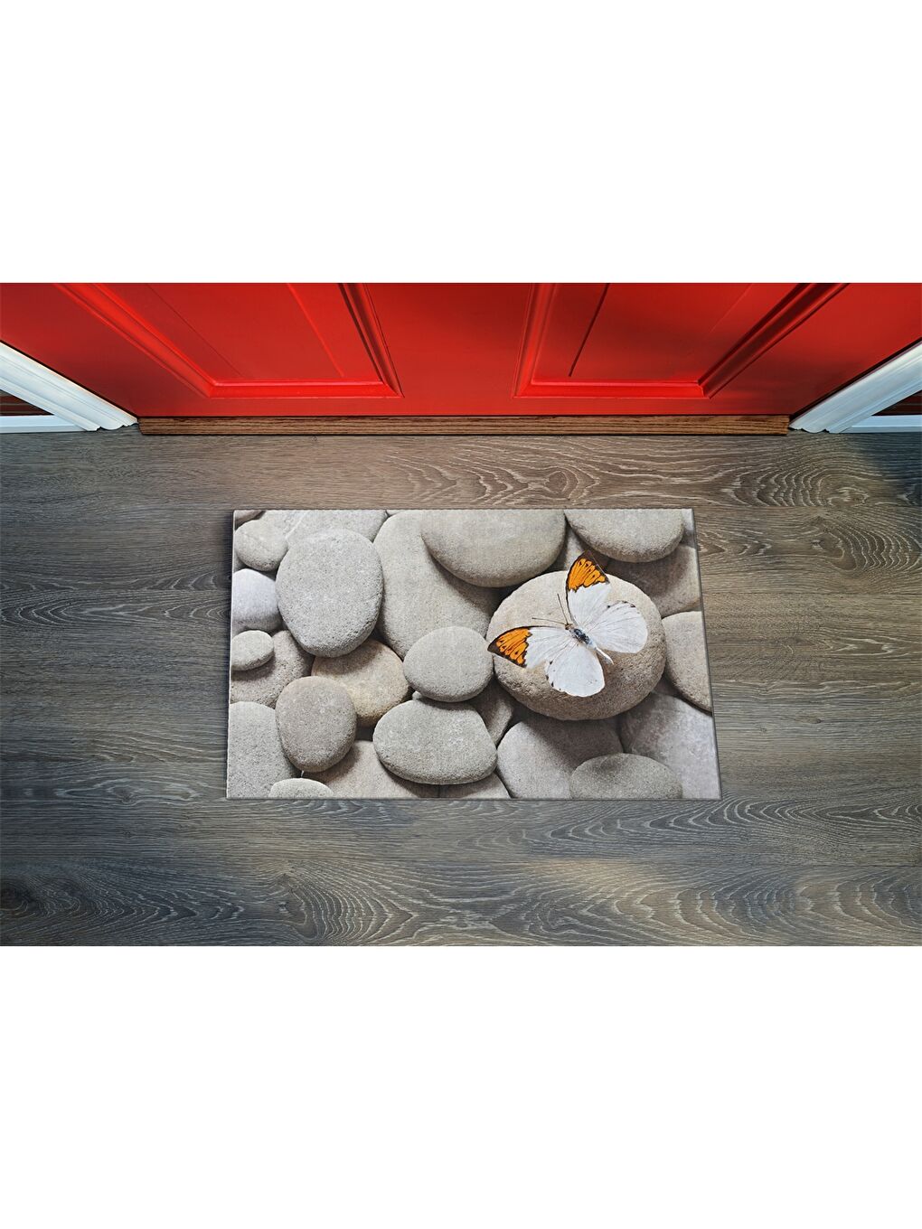 Karışık Baskılı Kapı Önü Paspası-1