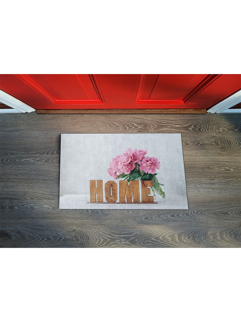 Karışık Baskılı Kapı Önü Paspası-1