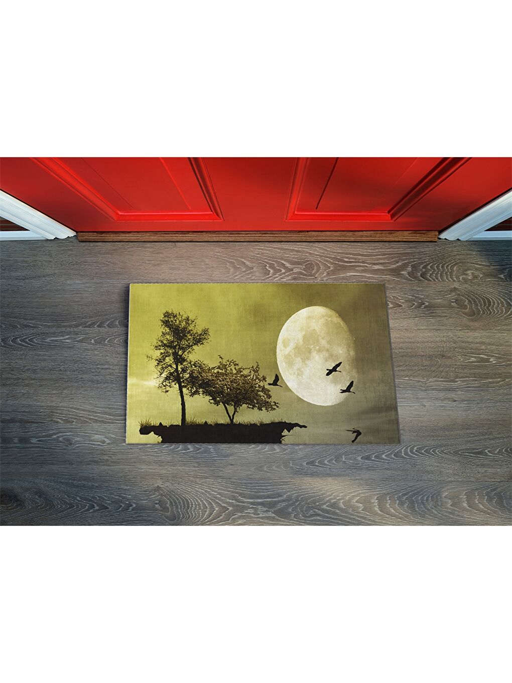 Karışık Baskılı Kapı Önü Paspası-1