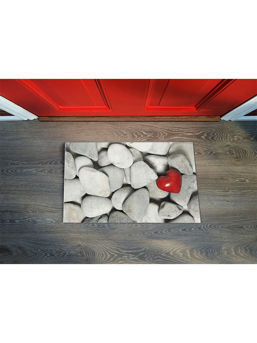 Karışık Baskılı Kapı Önü Paspası-1