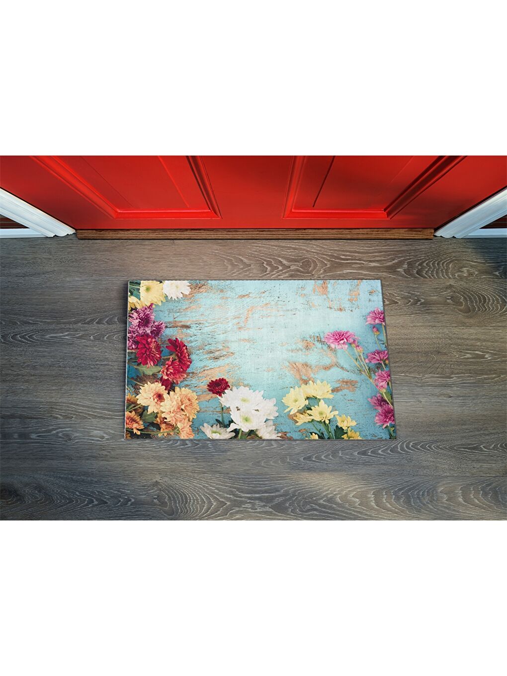 Karışık Baskılı Kapı Önü Paspası-1