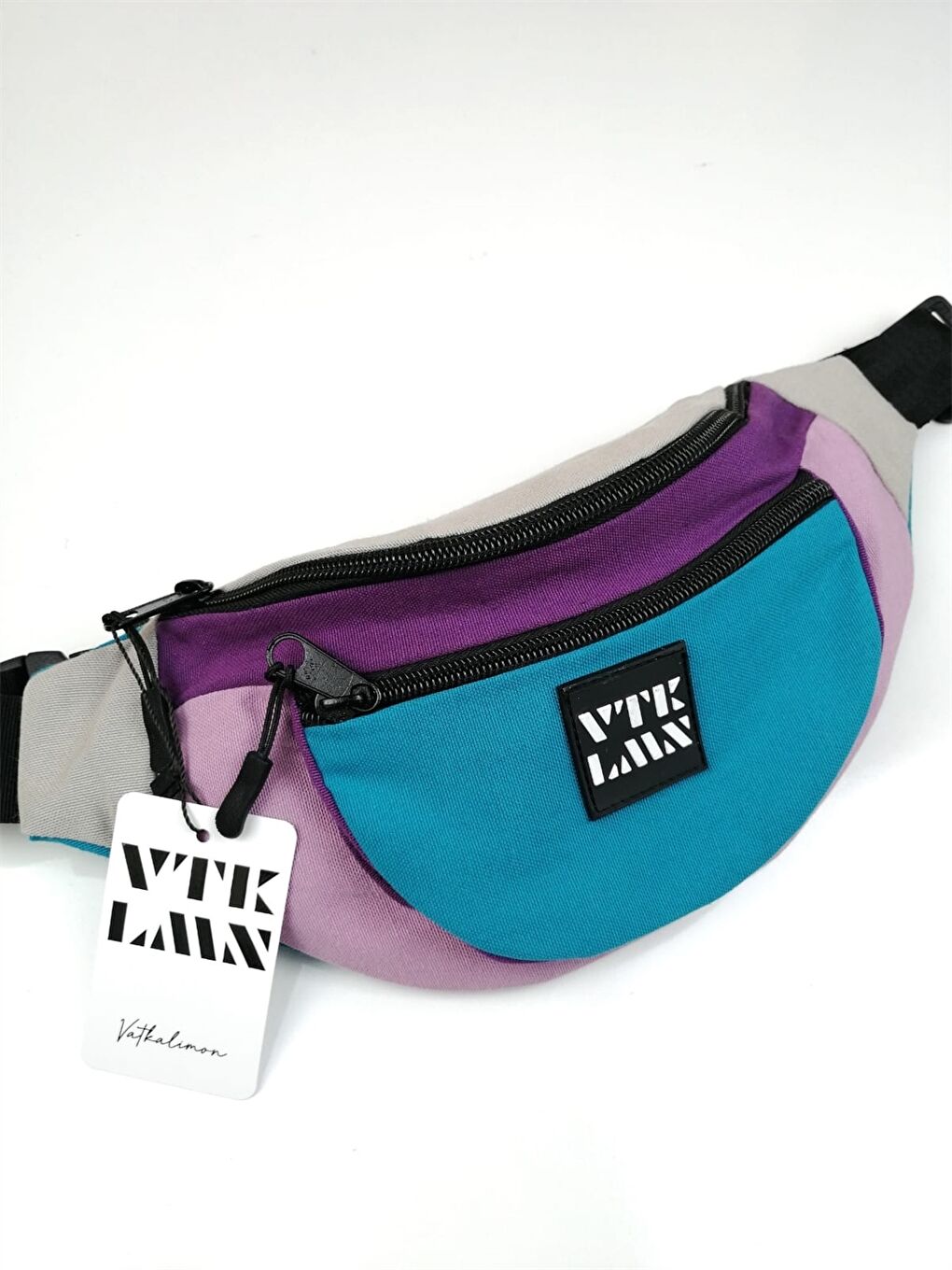 Karışık Baskılı Unisex Bel Çantası