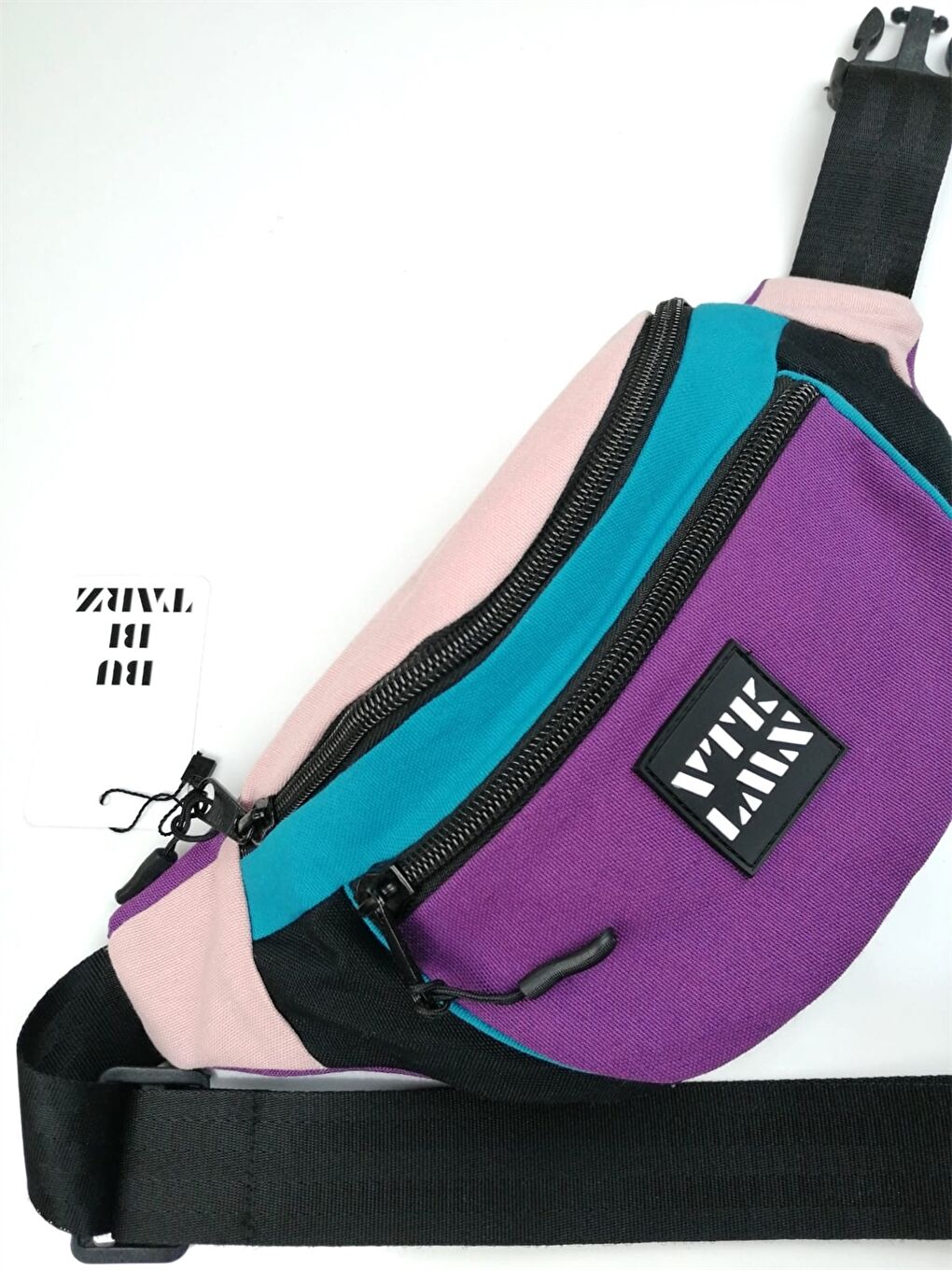 Karışık Baskılı Unisex Bel Çantası-1