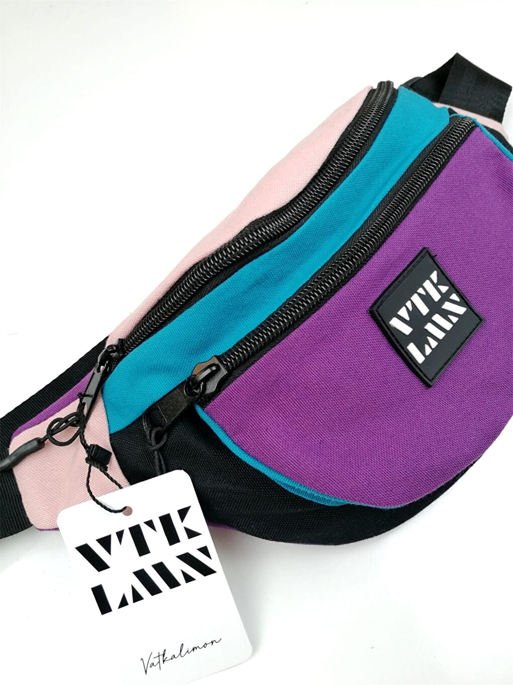 Karışık Baskılı Unisex Bel Çantası-3