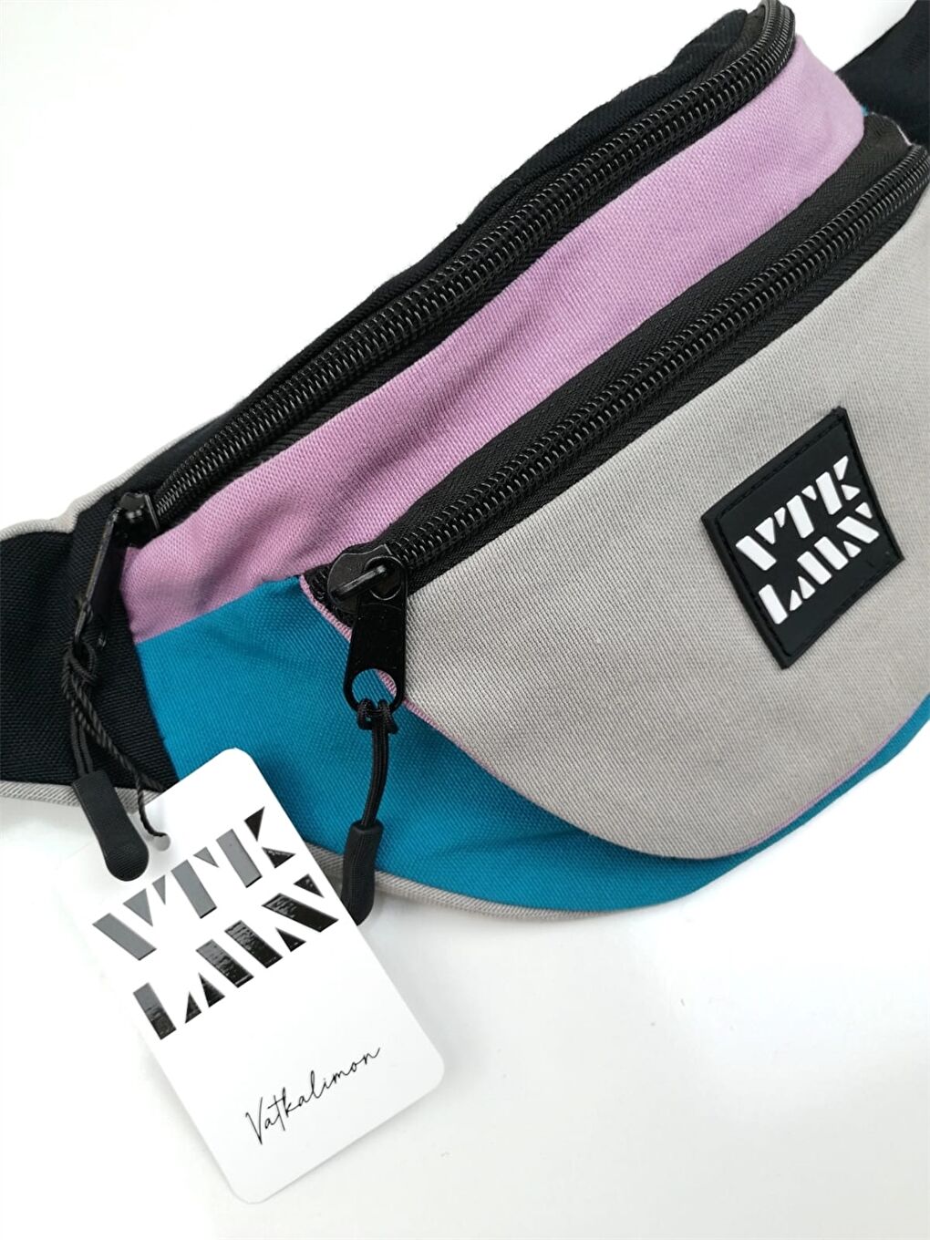 Karışık Baskılı Unisex Bel Çantası-4