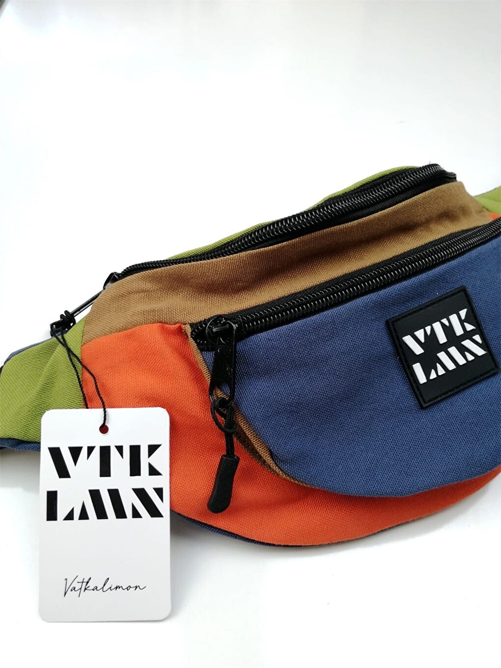 Karışık Baskılı Unisex Bel Çantası-4