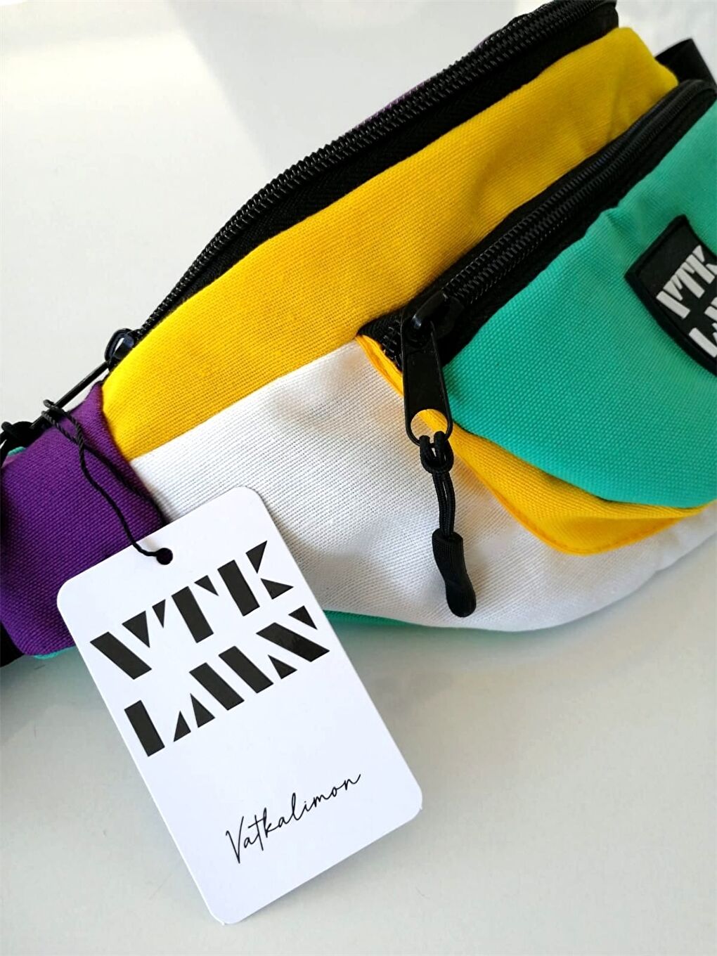 Karışık Baskılı Unisex Bel Çantası-2