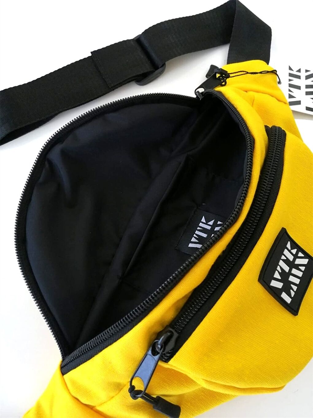 Sarı Baskılı Unisex Bel Çantası-1