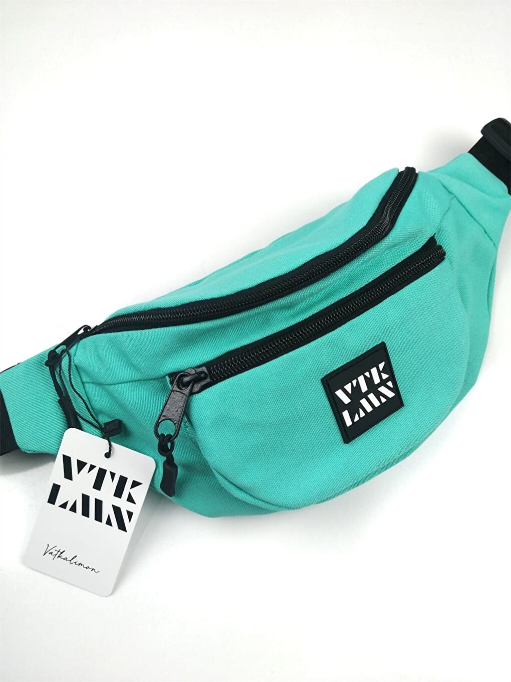 Mavi Baskılı Unisex Bel Çantası