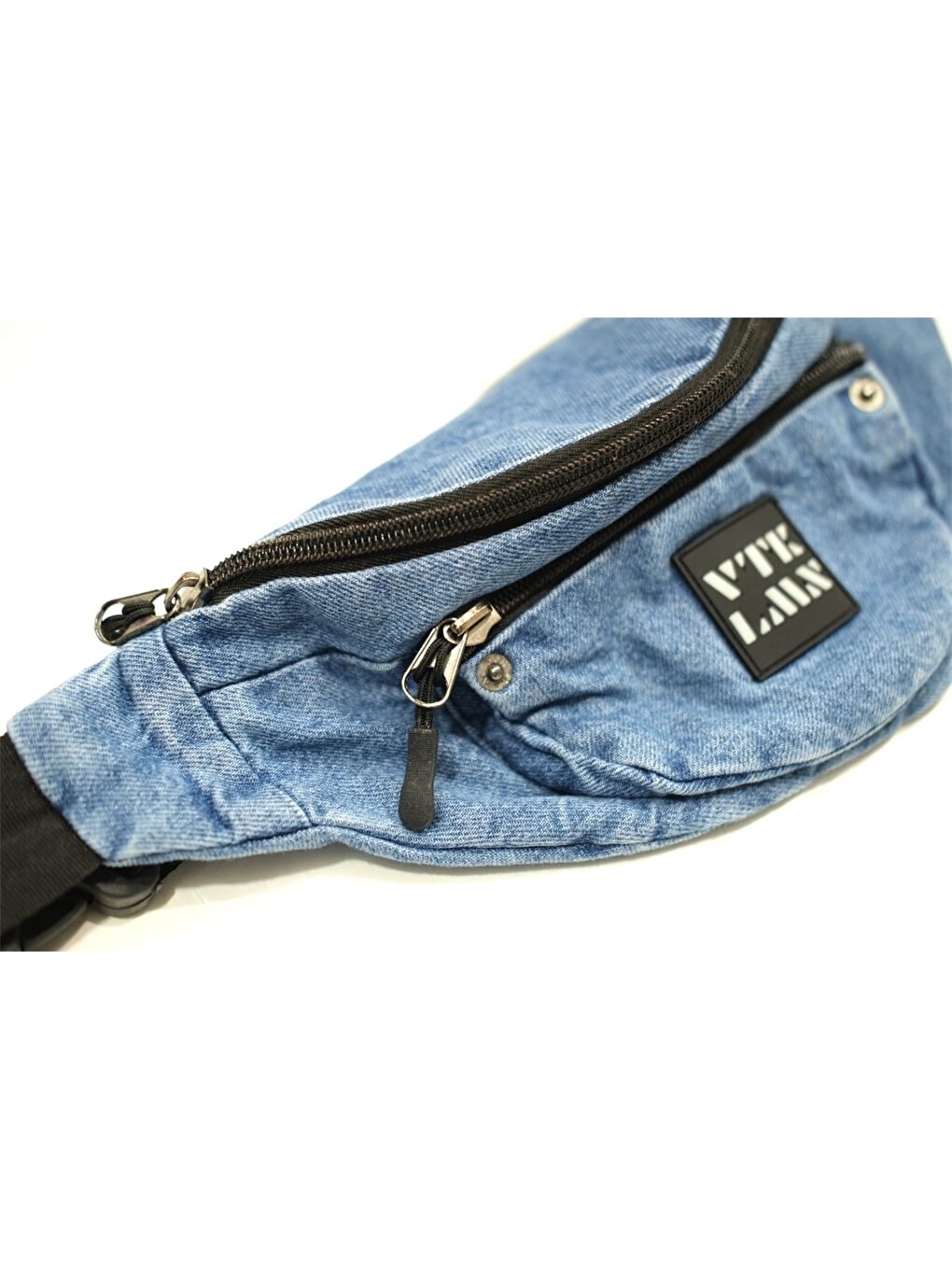 Mavi Baskılı Unisex Bel Çantası-1