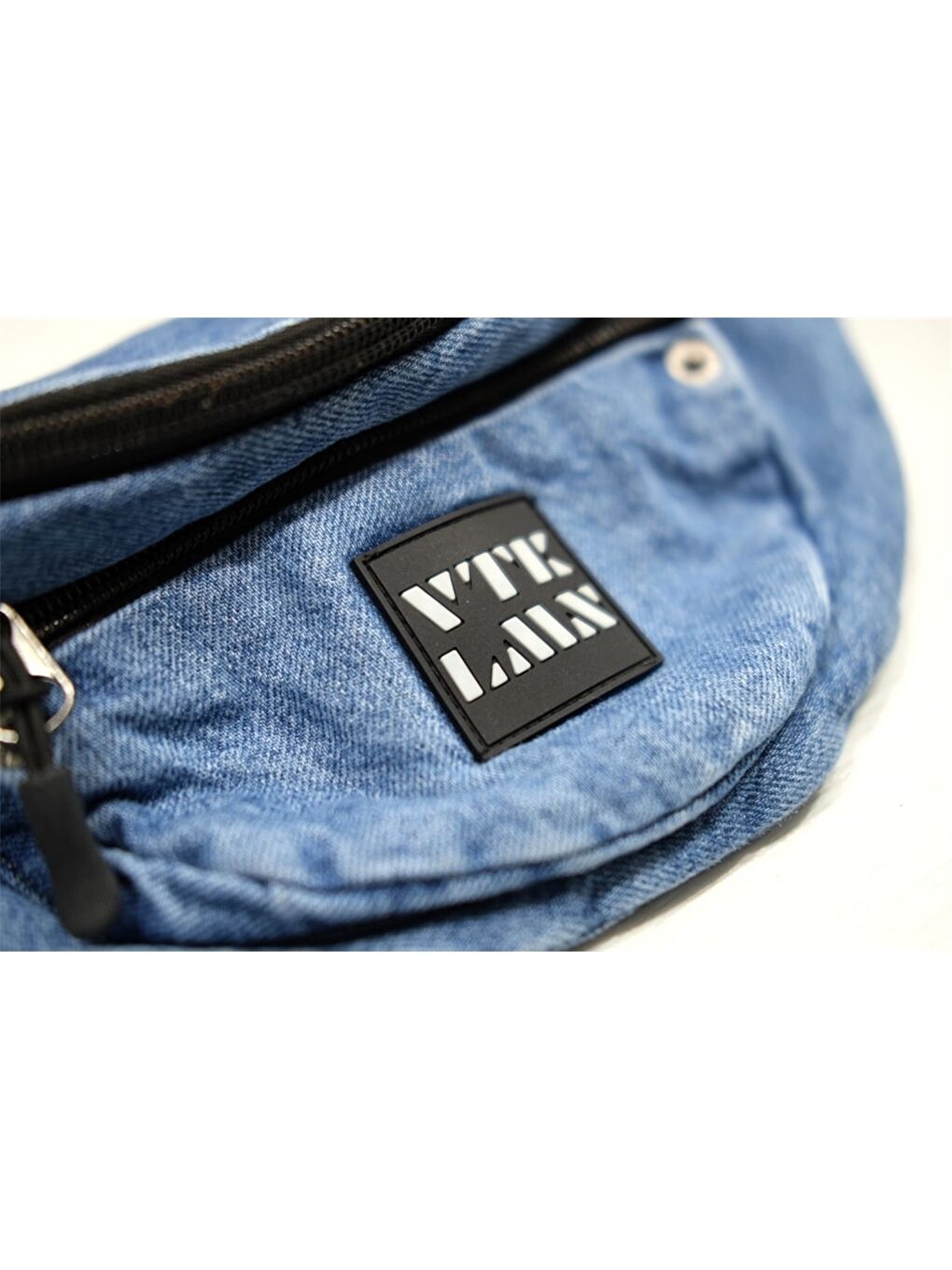 Mavi Baskılı Unisex Bel Çantası-2