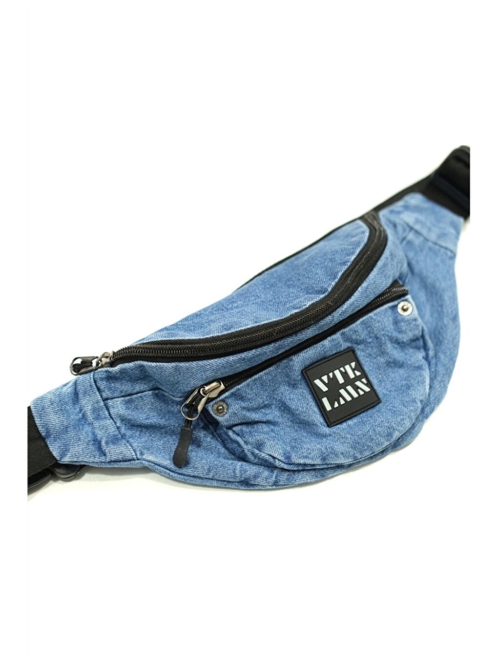 Mavi Baskılı Unisex Bel Çantası-3