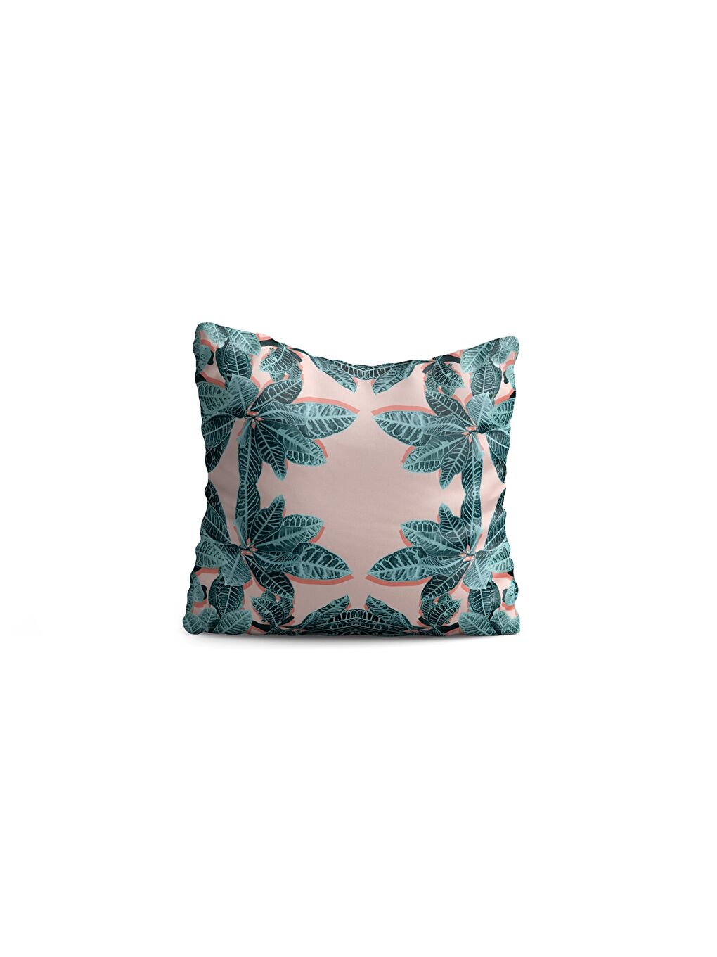 Karışık Yaprak Desenli Kırlent Kılıfı 40x40 cm-2