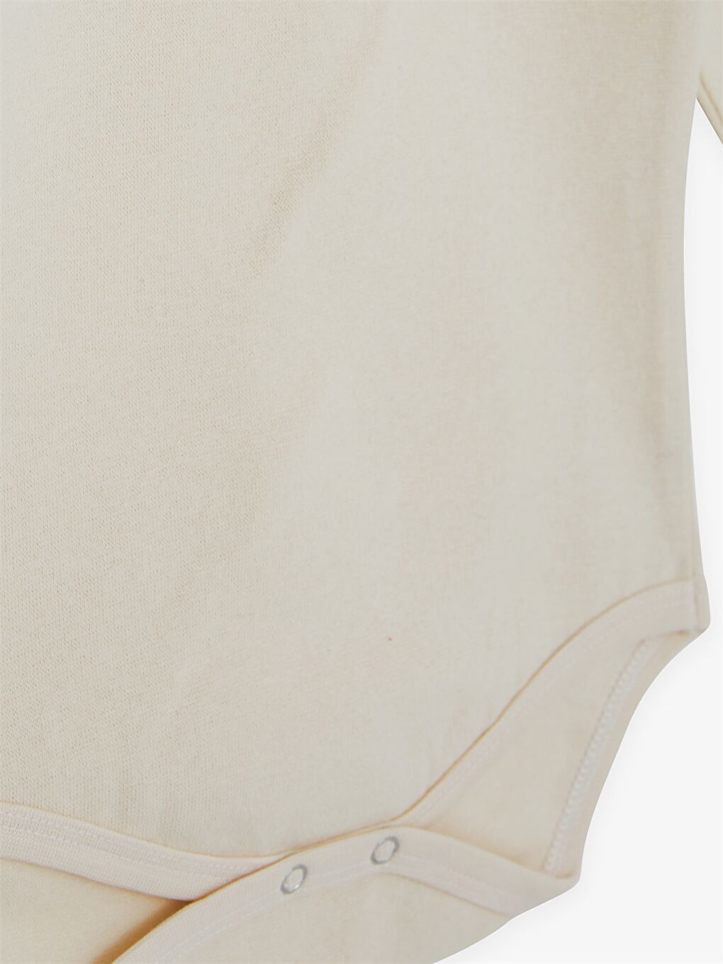 Ekru Bisiklet Yaka Uzun Kollu Baskılı Erkek Bebek Çıtçıtlı Body-3