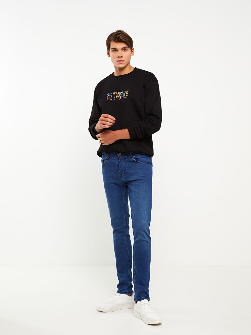 Mavi Rahat Kalıp Erkek Jean Pantolon