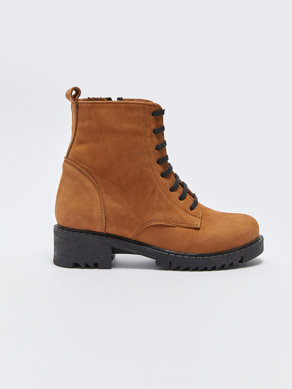 Kahverengi Hakiki Deri Kadın Bot-1