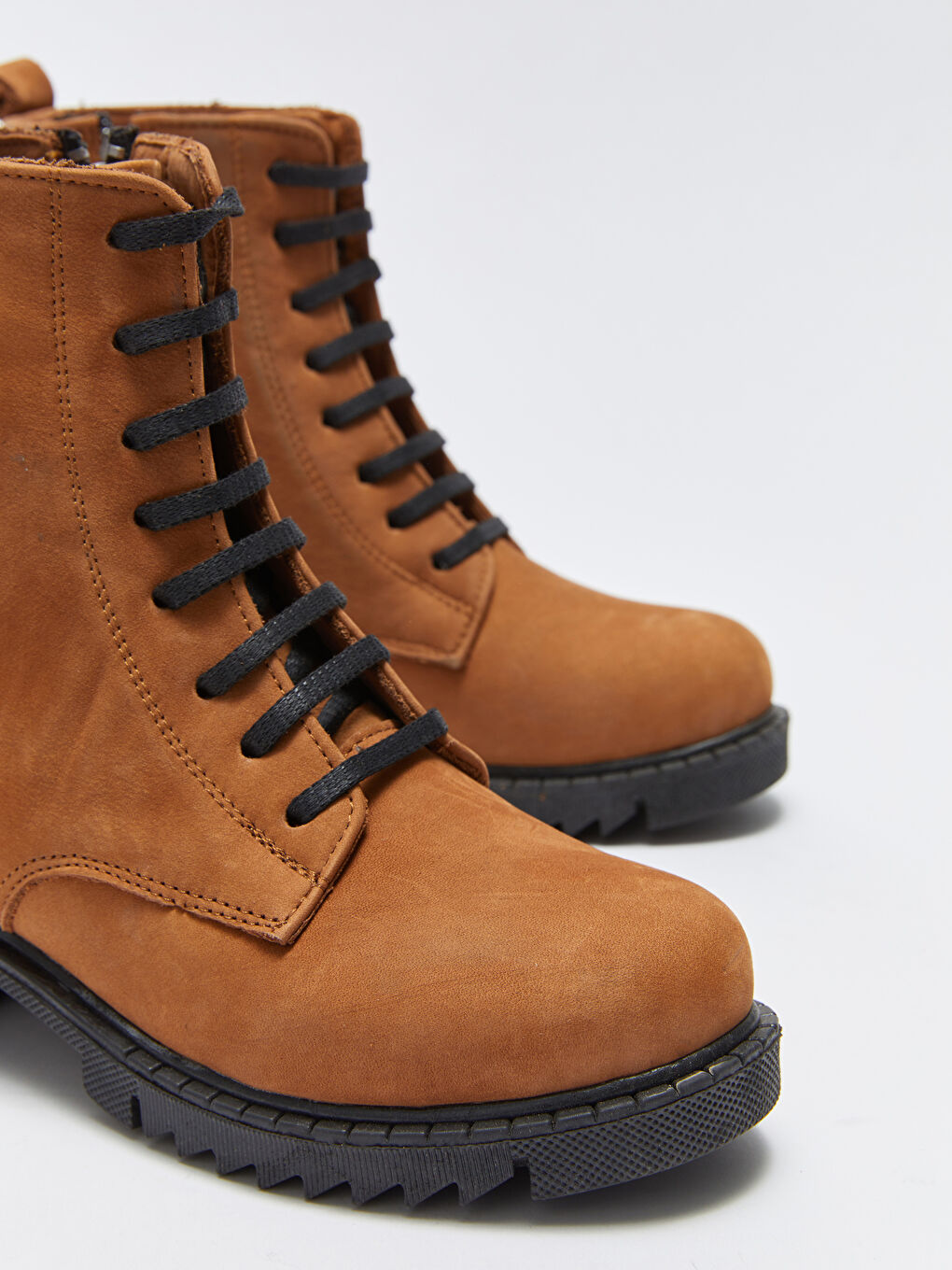 Kahverengi Hakiki Deri Kadın Bot-2