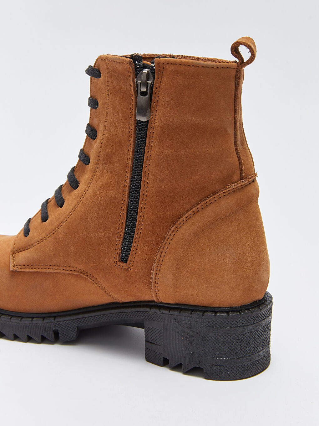 Kahverengi Hakiki Deri Kadın Bot-5