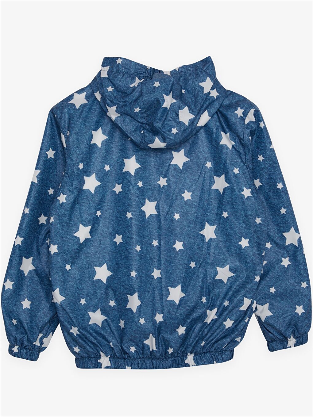 Mavi Kapüşonlu Erkek Çocuk Yağmurluk-2